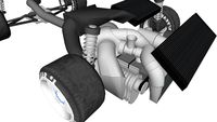 (B2) Turbo+Supercharged 2,5L Boxer engine + drivetrain