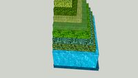 grassy and water land