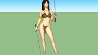 3D Female Warrior - Candel