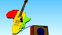 reggae guitar and amplifier