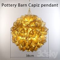 Pottery Barn Capiz pendant
