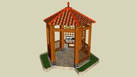 KIOSQUE-GLORIETTE DE JARDIN