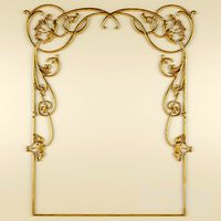 Stucco, Art Nouveau pattern