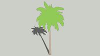2D Schematic Palm Tree