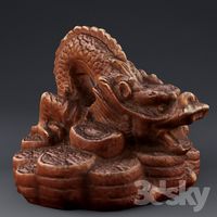 Dragon. Terracotta statuette.