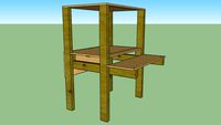 Quick Desk from 2x4's and OSB sheathing