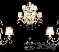 Bunk chandelier Maytoni ARM219-12-G