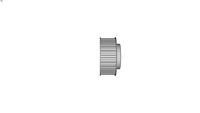 Poulie dente monobloc pas 10 mm pour courroie largeur 32 mm