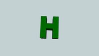 H - Chorus Line font