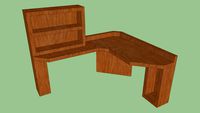Corner Computer Desk with Shelf