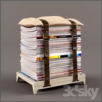 Ottoman from magazines