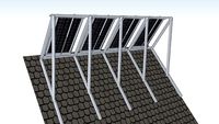 Wind pressure relief solar panel roof system