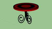 Gy-Red and black coloured end table