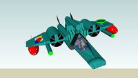 USNR F-II-A-FGHTR fighter with F-II-a missiles