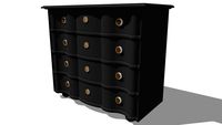 Gustavia, la commode noir Maisons du monde. Réf. 501.40241 Prix: 399