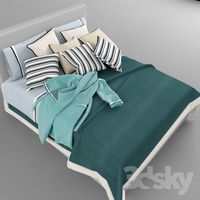bed set and bathrobe