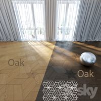 Parquet Sheremetyevo star with a star. Ver. 02