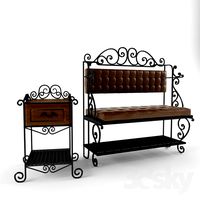 furniture with forged elements