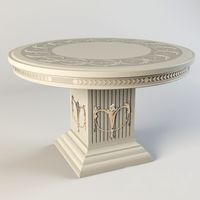 Round pedestal table
