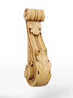 Wooden carved console