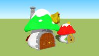 Smurf houses Schleich- style