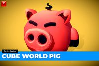 Cube World Pig Melvin - Proto Series