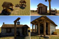 Medieval Farmland Buildings and Props