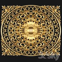 Stucco ceiling.