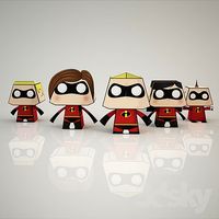 Paperminions - Los Increibles