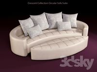 Crescent Collection Circular Sofa Suite