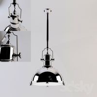 Lamp in an industrial style
