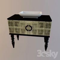Floor standing base unit with the marble top