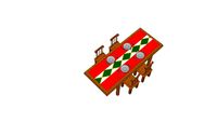Table avec couverts