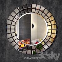 Mirror decorative round Garda Decor
