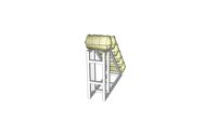 6x80 PAX liferafts mounted on a steel rack