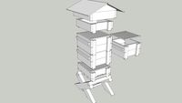Warre hive with sump