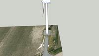 Windturbine park aan de Lijsbeth Tijsweg in de gemeente Koggenland