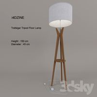 i4DZINE Trafalgar Tripod Floor Lamp