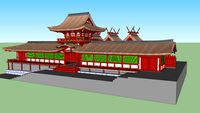 春日大社　中門　本殿