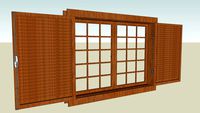 Janela Colonial Quadrada 160x120x15