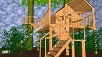 boomhut compleet van eiken