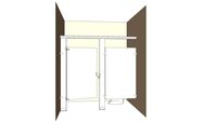 HPL Toilet Partitions - Closed Alcove Unit