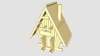 Little hut of maize stalks
