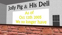 Jolly Pig's Supermarket Reopened.