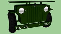 Prateleira decorativa - Jipe Willys 1942