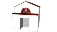 Wood fired pizza oven