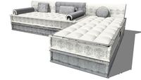 banquette canapé d'angle GOA, maisons du monde, ref 133763 prix 799
