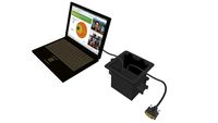 Extron Cable Cubby with Laptop, HDMI and VGA Cables
