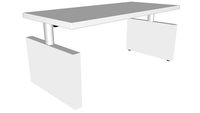 Ahrend Four_Two desk, Side panel leg single 180x80