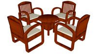 betawi living set #2 wood